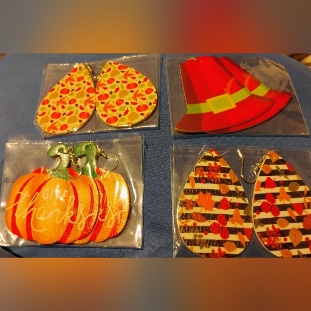 Fall earrings - Picture 4 of 5